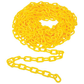 Mr. Chain 51002-50 Heavy Duty Plastic Chain, 2" x 50 Feet, Yellow