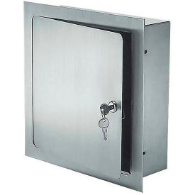 Acudor Recessed Valve Box Satin Polish, Stainless Steel, 12x12x6