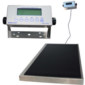 Health O Meter Digital Scale 600 x 0.2lb/270 x 0.1kg 22-1/4 x 42" Plat. W/ Remote Display, 2842KL