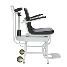 Health O Meter Digital Chair Scale w/Flip Arm, Foot Rests & Wheels, 600 x 0.2lb/270 x 0.1kg, 594KL