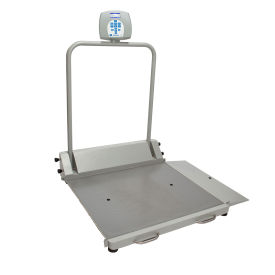 Health O Meter Digital Wheelchair Ramp Scale 1000 x 0.2lb/454 x 0.1kg, Portable, 2600KL