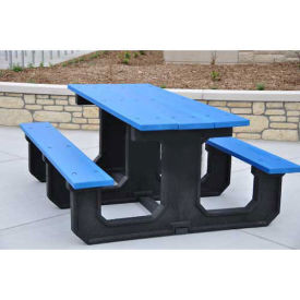 Recycled Plastic 8 Ft. Park Place Picnic Table, Blue