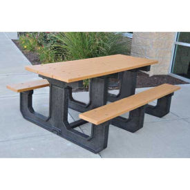 Recycled Plastic 8 Ft. Park Place Picnic Table, Red