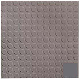 Charcoal Rubber Tile Low Profile Circular Design 50cm