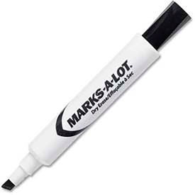 Avery Marks-A-Lot Dry-Erase Marker, Chisel Tip, Black Ink, Dozen