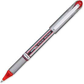 Pentel EnerGel NV Liquid Gel Pen, .7mm, Red Barrel, Red Ink, Dozen