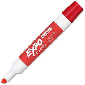 Sanford® Expo Low Odor Dry Erase Marker, Chisel Tip, Red Ink, Dozen