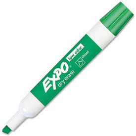 Sanford® Expo Low Odor Dry Erase Marker, Chisel Tip, Green Ink, Dozen - Pkg Qty 12