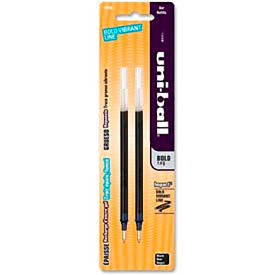 Sanford Uni-ball Gel Impact Rollerball Pen Refill, Bold, Black Ink, 2/Pack