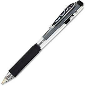 Pentel Wow Permanent Gel Pen, Medium, Black Barrel/Ink, Dozen