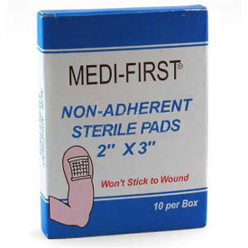 Medique 64212 Non-Adherent Sterile Pads, 2" x 3" Pad, 10/Box