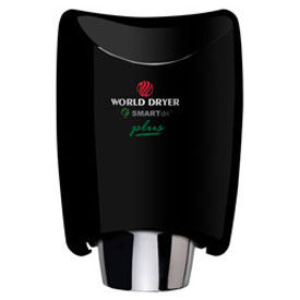World Dryer SMARTdri Plus Hand Dryer, K-162P2, Black, Aluminum, 120V