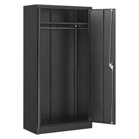 Global Industrial Assembled Wardrobe Cabinet, 36x18x72, Black