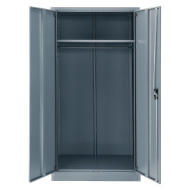 Global Industrial Assembled Wardrobe Cabinet, 36x24x72, Gray