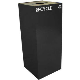 Witt Industries 36GC04-CB Steel Recycling Container with Combo Opening, 36 Gallon Cap, Charcoal
