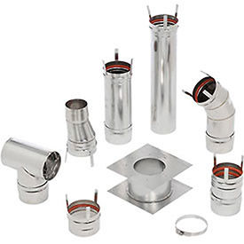 HeatStar 4" Horizontal Stainless Steel Vent Kit, Category III Venting