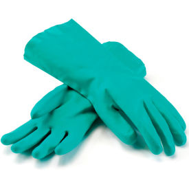 Unlined Unsupported Nitrile Gloves, 15 Mil, Green, XL, 1 Pair - Pkg Qty 12