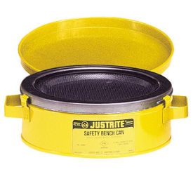 Justrite 10171 Bench Can, 1-Quart, Yellow