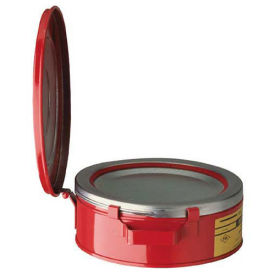 Justrite 10295 Bench Can, 2-Quart, Red