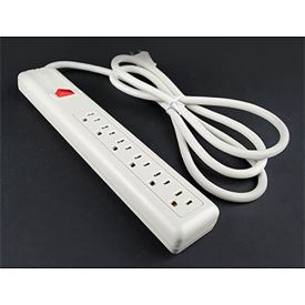 Multi-Outlet Power Unit, 15A, 12"L, 6 Outlets, 15' Cord