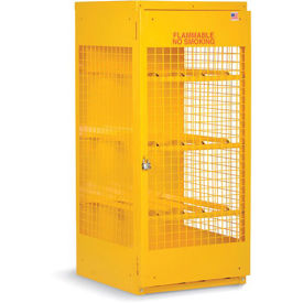 RELIUS SOLUTIONS Horizontal Cylinder Cabinet - 30x32x33-1/2" - 4 Cylinders - Aluminum - Set Up