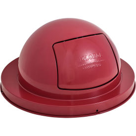 Witt Industries 5555-RD Dome Top for Mesh Trash Container, Steel, Red