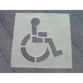 Heavy Duty Stencil Handicapped Parking Symbol, PMS50