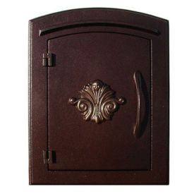 Manchester Locking Security Option with Decorative Scroll Door, Antique Copper