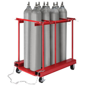 ForkliftableMobile  Cylinder Storage Caddy, 8 Cylinders Capacity