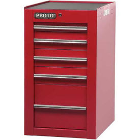 Side Cabinet - 5 Drawer, Red, 19-1/2"L X 34"H X 25"D