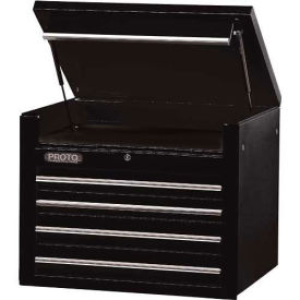 34" Top Chest - 4 Drawer, Black, 34"L X 27"H X 25"D