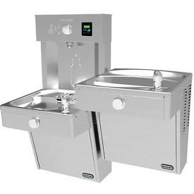 EZH20 Vandal Resistant Bi-Level Water Bottle Filling Station, Stainless Steel