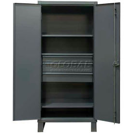 Durham Heavy Duty Cabinet HDCD243678-3M95- 12 Gauge With 3 Drawers & 3 Shelves, 36"W x 24"D x 78"H