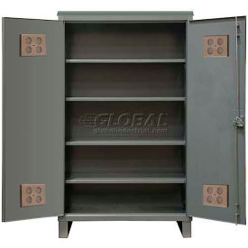 Durham Heavy Duty Outdoor Shelf Cabinet HDCO244878-4S95 - 12 Gauge 48"W x 24"D x 78"H