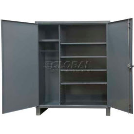 Durham Heavy Duty Combination Cabinet HDWC246078-5S95 - 12 Gauge w/Shelves, 60"W x 24"D x 78"H