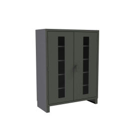 Durham Heavy Duty Clearview Lockable Storage Cabinet HDCC246078-4S95 - 12 Gauge 60"W x 24"D x 78"H