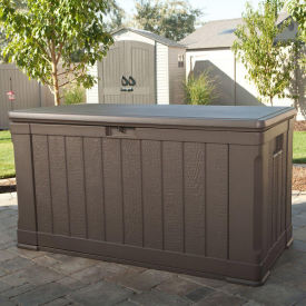 Lifetime Outdoor Deck Storage Box 116 Gallon, Brown