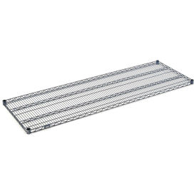 Nexelon Wire Shelving Add-On, Blue Epoxy, 60"W X 21"D X 74"H