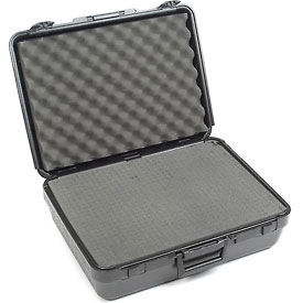 Black Plastic Protective Storage Cases with Pinch Tear Foam 19"x14"x6"
