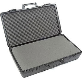 Black Plastic Protective Storage Cases with Pinch Tear Foam 27-1/2"x16"x7"