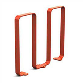 Linguini Steel Bike Rack, 5 Bike Capacity, Red