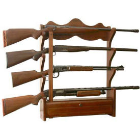 American Furniture Classics Gun Wall Rack, 4 Long Guns, Wood