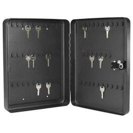 Barska 60 Position Key Safe with Combination Lock, Black, 12"W x 3"D x 18"H