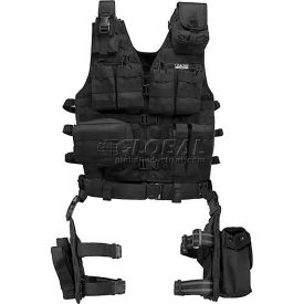 Loaded Gear VX-100 Tactical Vest and Leg Platform, 22"L x 38-50"W