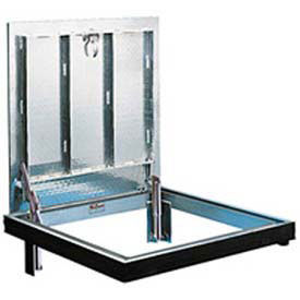 Bilco Drainage Channel Frame, Double Leaf, 316 Stainless Steel Hardware, 60"Lx60"W