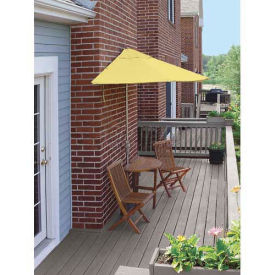 TERRACE MATES® BISTRO Economy 5 pc Set W/ 7.5 Ft. Umbrella, Yellow, Sunbrella