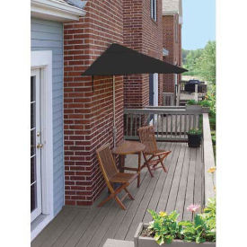 TERRACE MATES® BISTRO Standard 5 Pc. Set W/ 9 Ft. Umbrella, Black Sunbrella