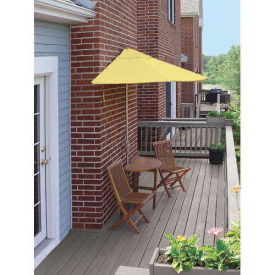 TERRACE MATES® BISTRO Standard 5 Pc. Set W/ 9 Ft. Umbrella, Yellow Sunbrella