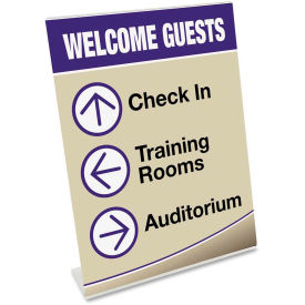 Deflect-o Sign Holder, DEF69701, Slanted Holder, 11"W x 8.50"H