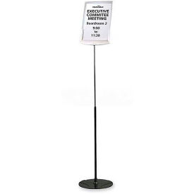 Durable Floor Sign Holder, 558957, Adjust. Height, 10-5/8" X 10-5/8" X 40-60", Grey